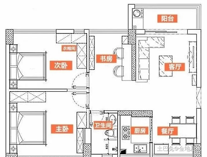 87㎡北欧婚房，两个人的婚姻时光