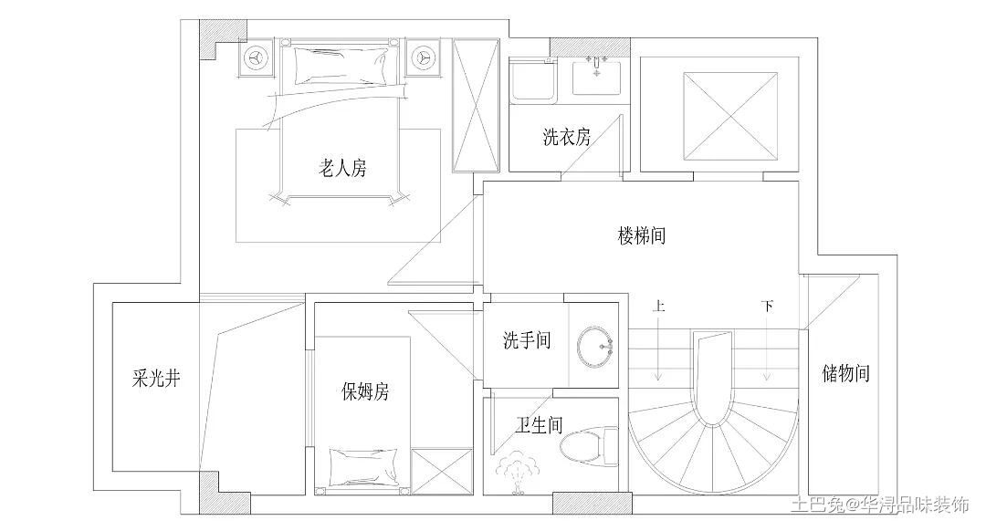 【万科红群300㎡】蓝与白的梦幻优雅