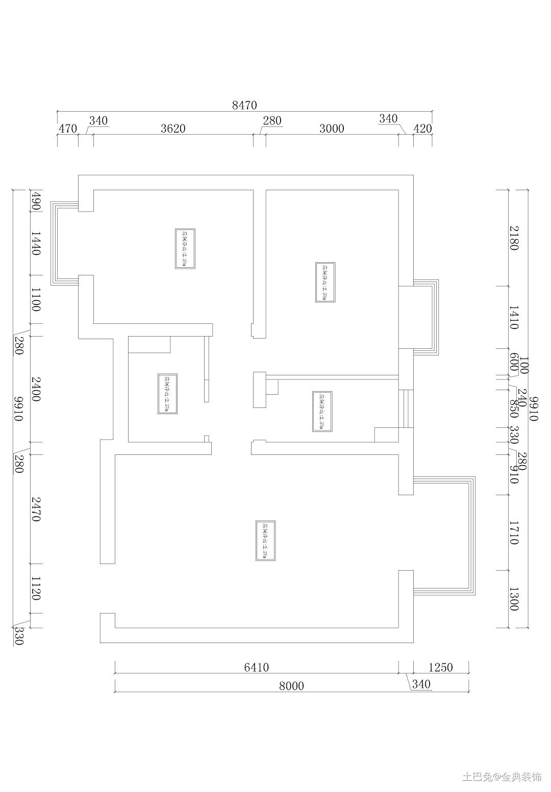 89平米两居室现代简约风格