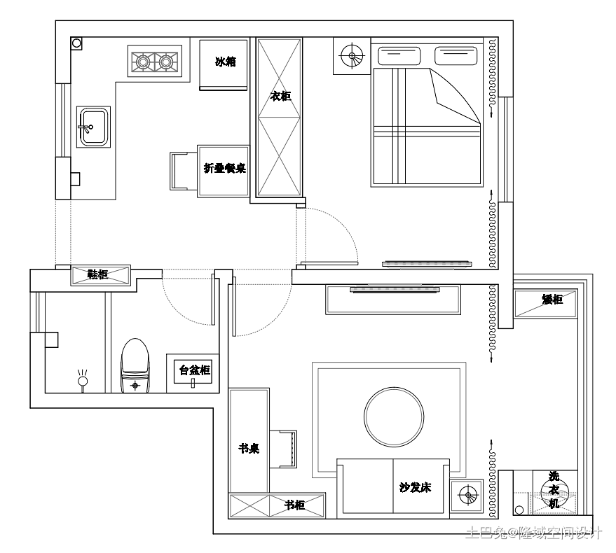 35㎡|超小户型改造，精打细算住新家