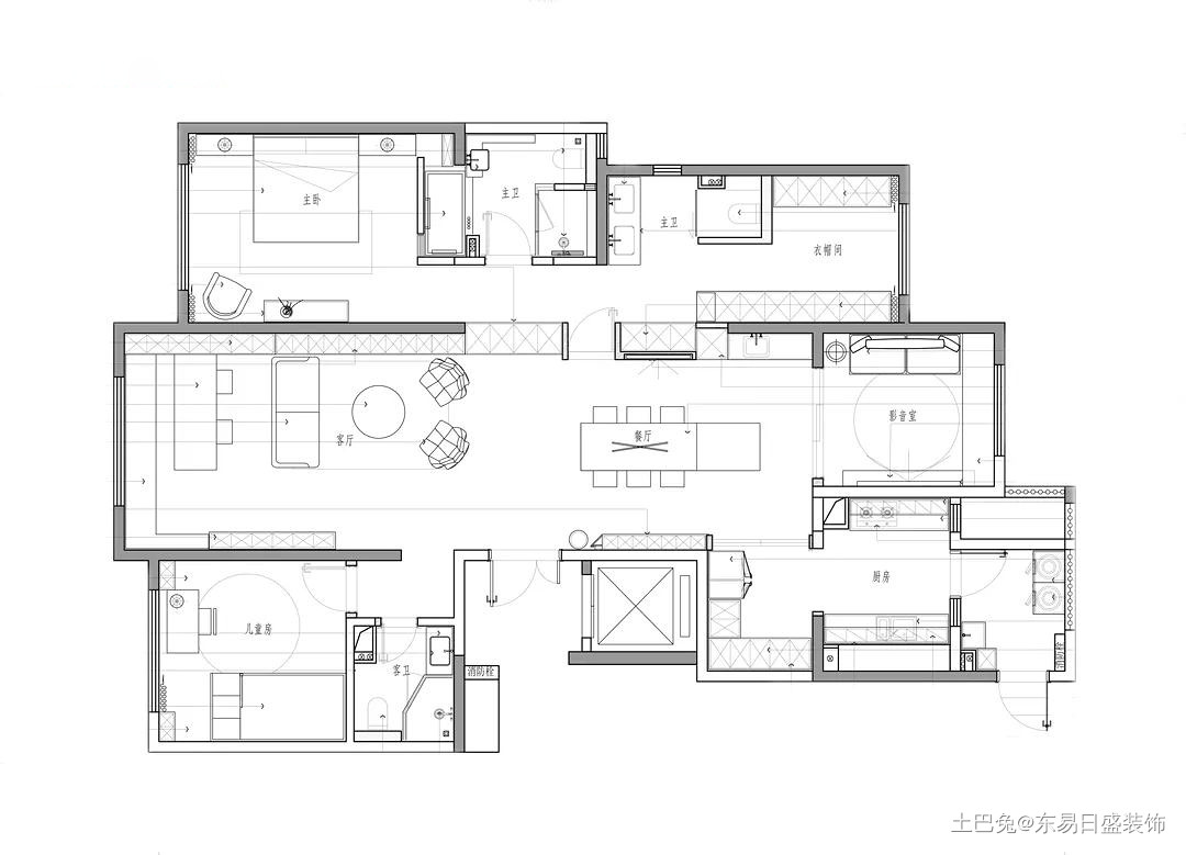 【实拍】161㎡现代简约风装修完工实景