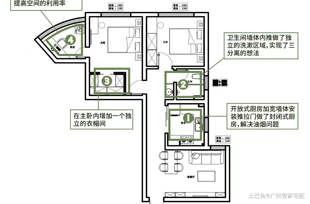 温柔的质感，55㎡法式复古风