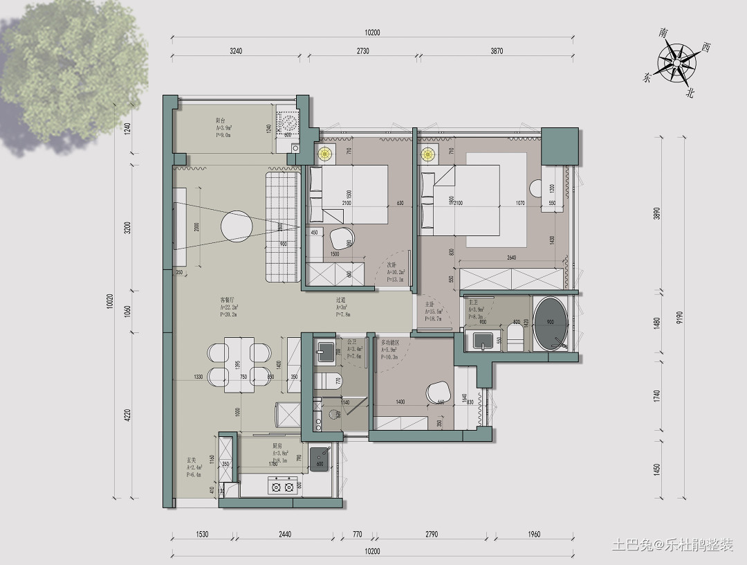 宝安·86m²海纳公馆轻法风，梦幻城堡