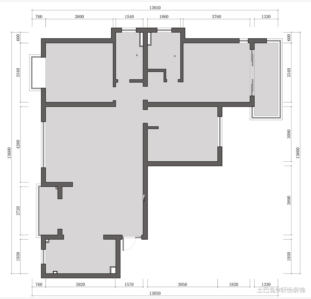 90m²现代简约风，极黑磨砂墙赢麻了。